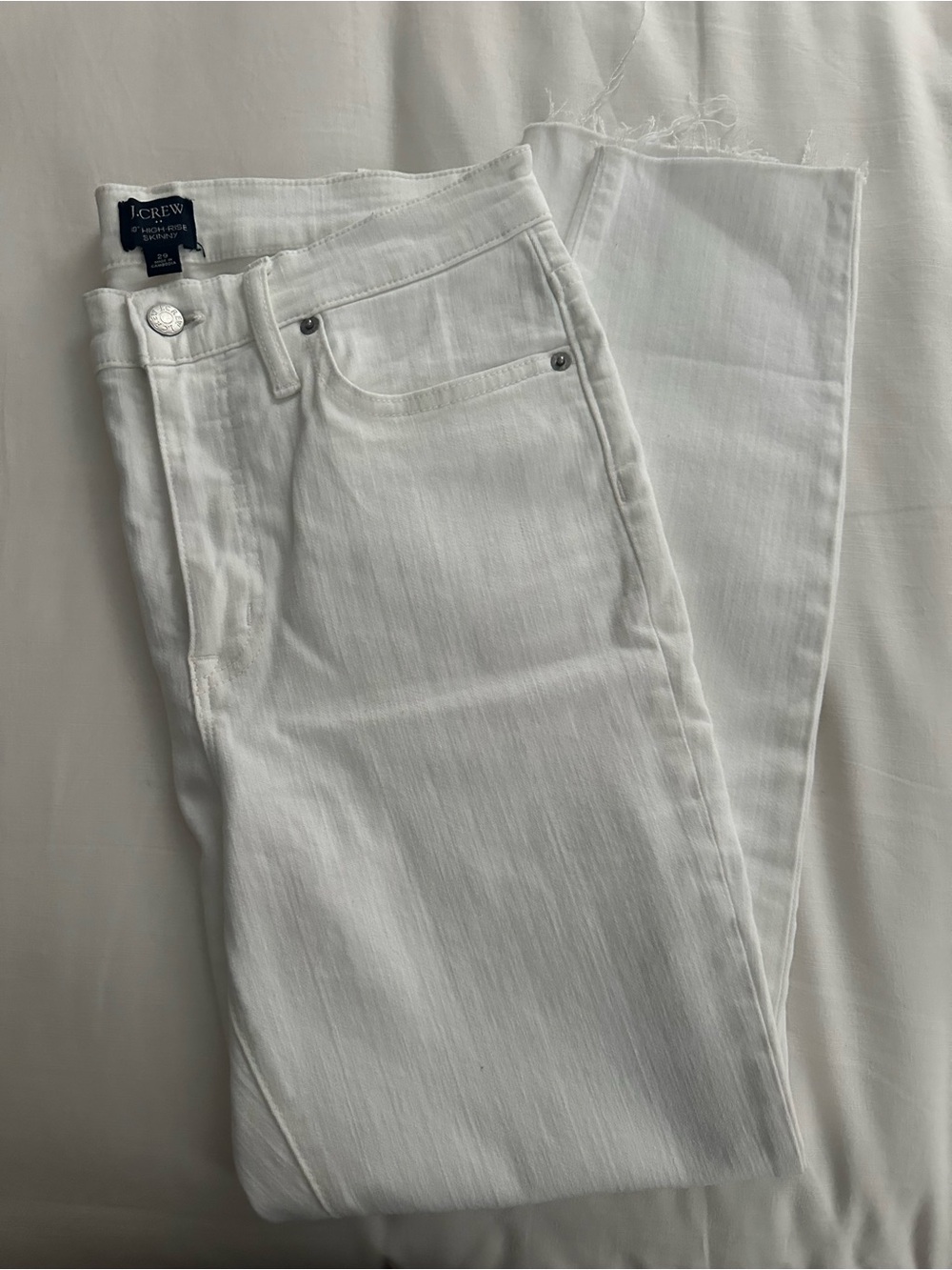 J. Crew Men’s White Straight Jeans